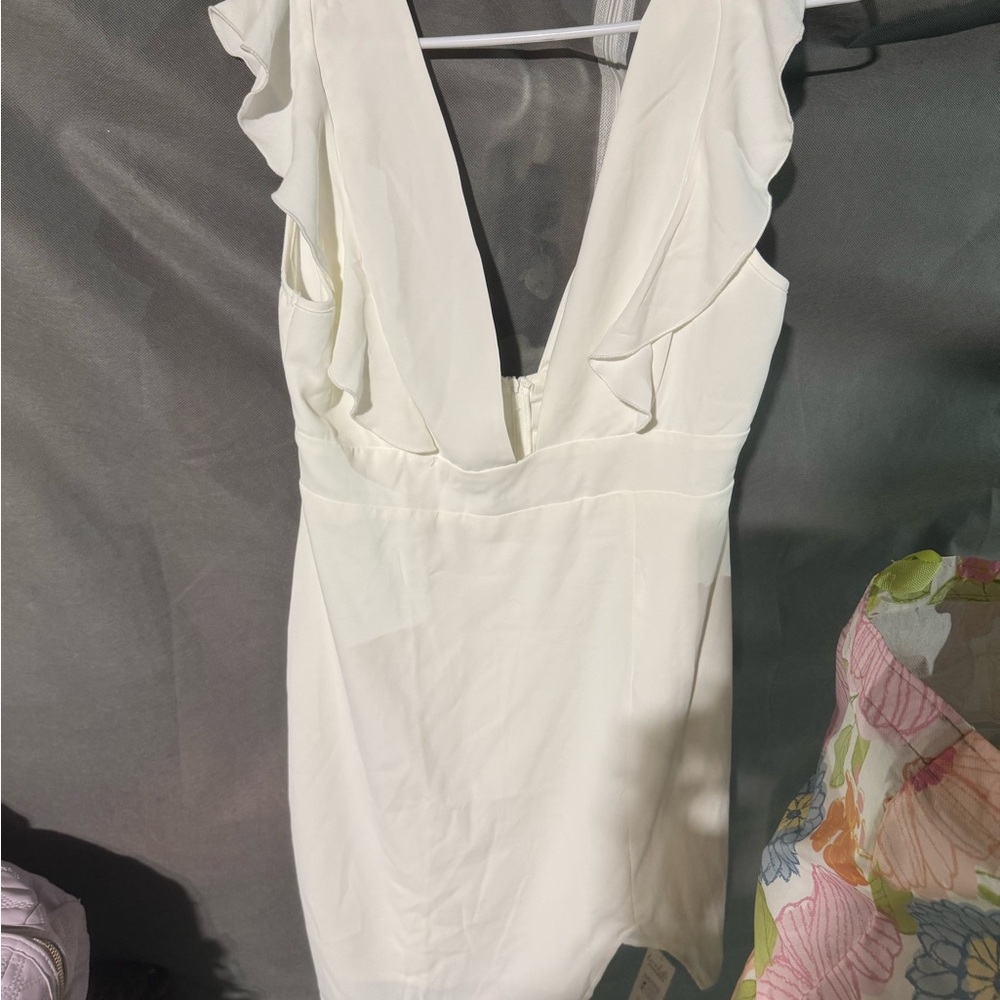 Cupshe White Backless Dress